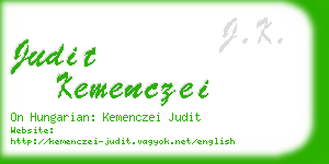 judit kemenczei business card